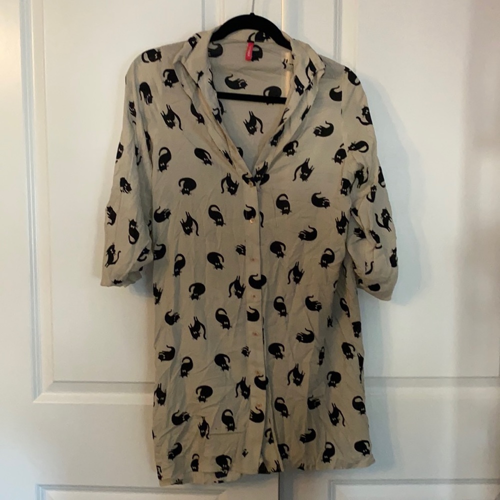 Black cat dress